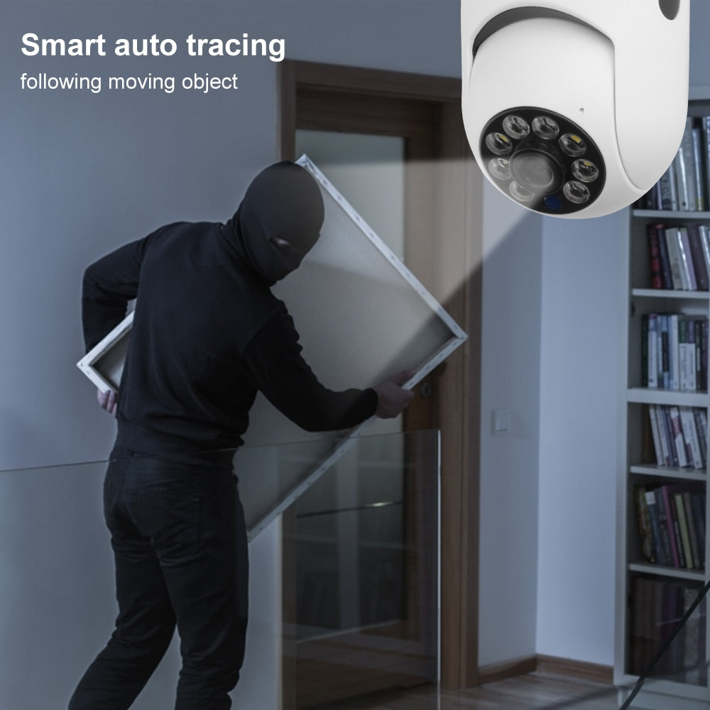 Screw in Night Vision Security Camera